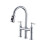 Elegant Gold Pull-Down Kitchen Faucet with Dual Spray Functionality 1