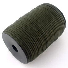 24-Piece 100m Paracord 550 Rope Set - 7-Strand Parachute Cord for Outdoor Camping, Survival, and Emergency Bracelets
