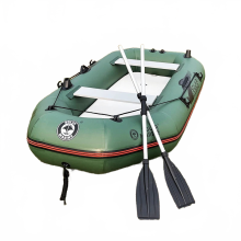SolarMarine B260 opblaasbare roeiboot voor 3 personen - duurzaam 0,7 mm PVC, opvouwbare viskajak, verkrijgbaar in legergroen, rood en blauw, 2,6 m