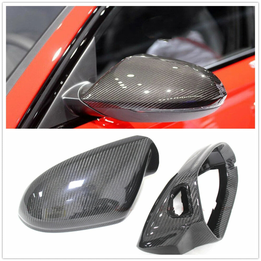 Audi A6 C7/S6/Rs6 (2012-2018) Real Carbon Fiber Rearview Mirror Cover Replacement Housing 384925117693