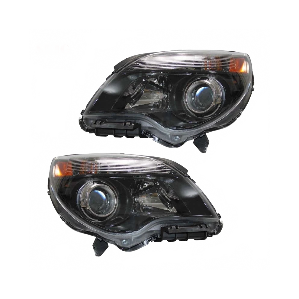 Premium Semi-Assembly Headlights For Chevrolet Equinox 2010-2015 (Us Versions) Black 7445044658665