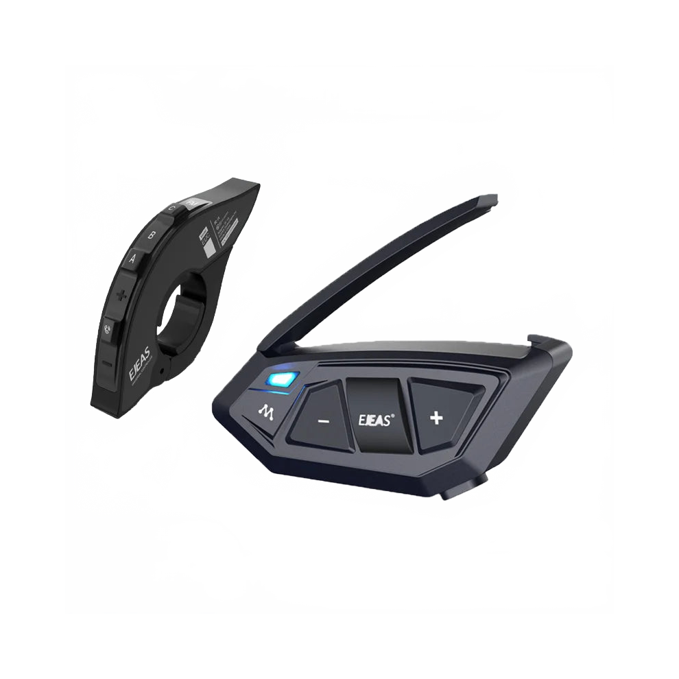 Ejeas Ms20 Motorcycle Mesh Intercom - Ip67 Waterproof Bluetooth Helmet Headset For 20 Riders With Remote Control 313107084096