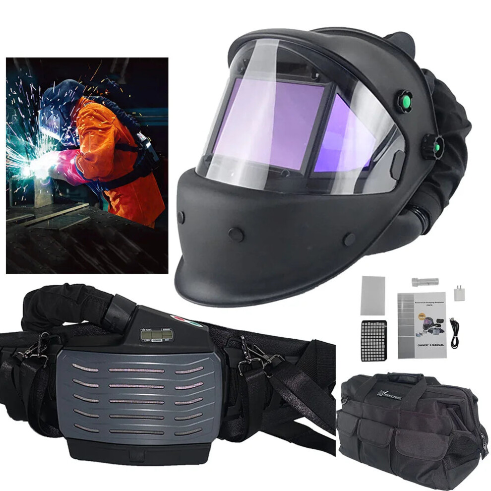 Digital Panoramic Welding Helmet With Powered Air Purifying Respirator & True Color Technology 705353016806