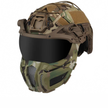 Ultieme beschermende snelle helm met afneembare bril en verstelbare pasvorm