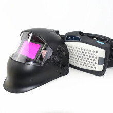 Advanced Auto-Darkening Welding Helmet with Professional Air Purifying Respirator Kit for Industrial Safety