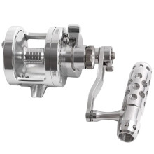 Precision CNC Machined Lever Drag Saltwater Fishing Reel - Dual Speed for Deep Sea Jigging & Big Game Trolling, 44lb (20kg) Capacity