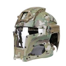 Full-Coverage Medieval Iron Warrior Helmet for Airsoft, Paintball, Hunting, and Motorcycle Riding