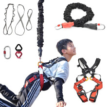 Kids Aerial Yoga & Bungee Fitness Hammock for Ages 5-12 - Home Gym Dance & Exercise Equipment