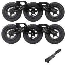 Flying Eagle Terra Off-Road Inline Speed Skating Base with 150mm Inflatable Tires and Pump - Compatible with 150/165/195mm