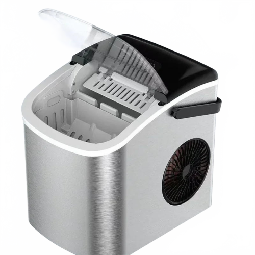 Compact Portable Ice Maker with Carry Handle - Perfect for Home, Kitchen, Bar, Party, and Camping