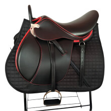 Double Belly Large Pony Horse Riding Saddle with Integrated Design