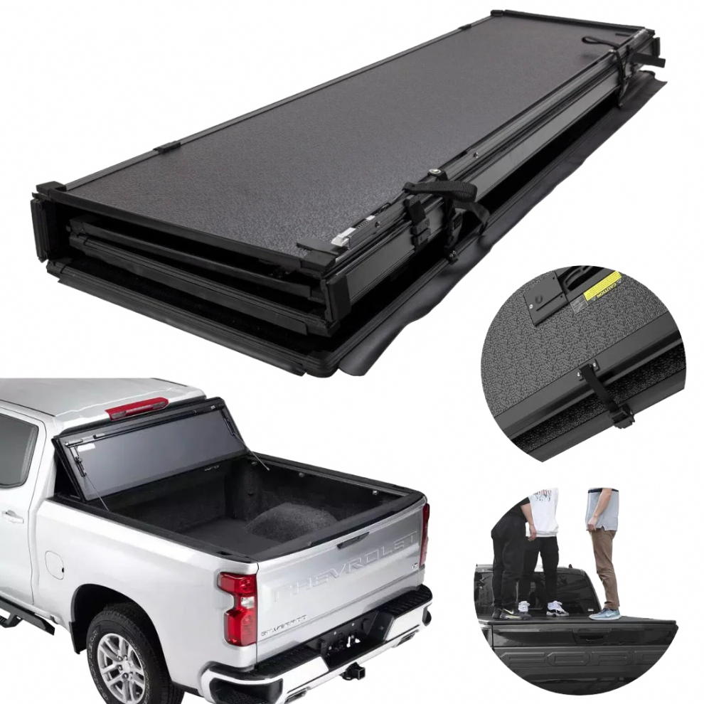 Premium Trifold Hardcover Tonneau Cover For Chevrolet Colorado & Silverado 313057823851