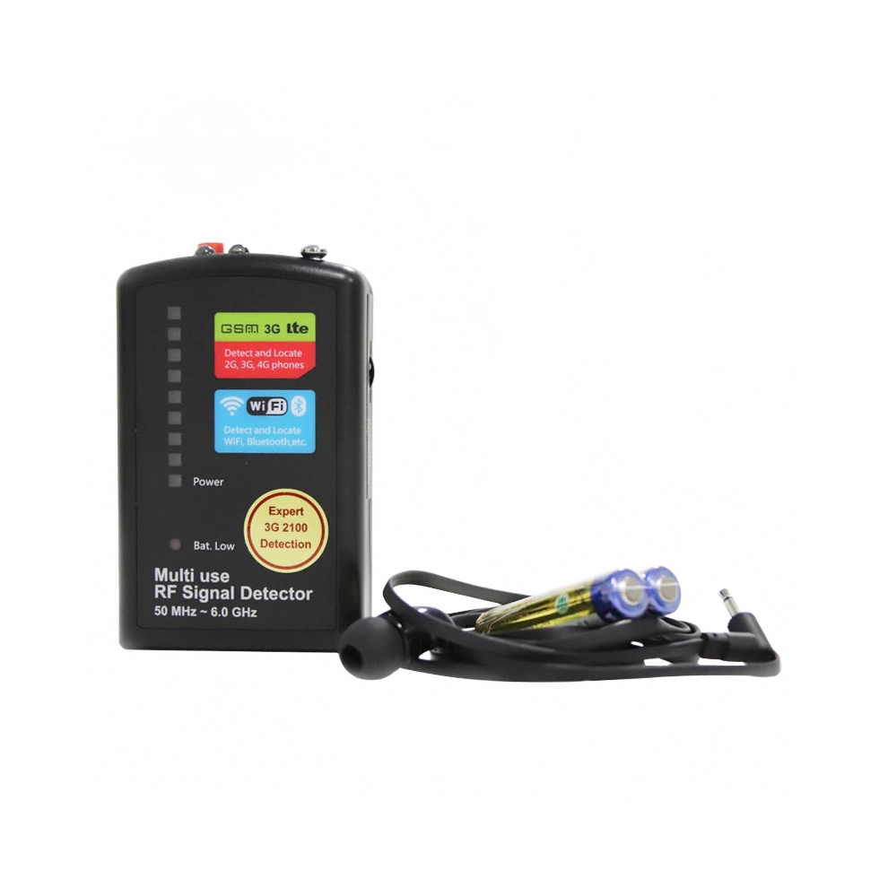 Portable Rf Signal Detector For Gsm, 3G/4G, Wifi, And Hidden Microphones - Frequency Range 50 Mhz To 6.0 Ghz 705353356223