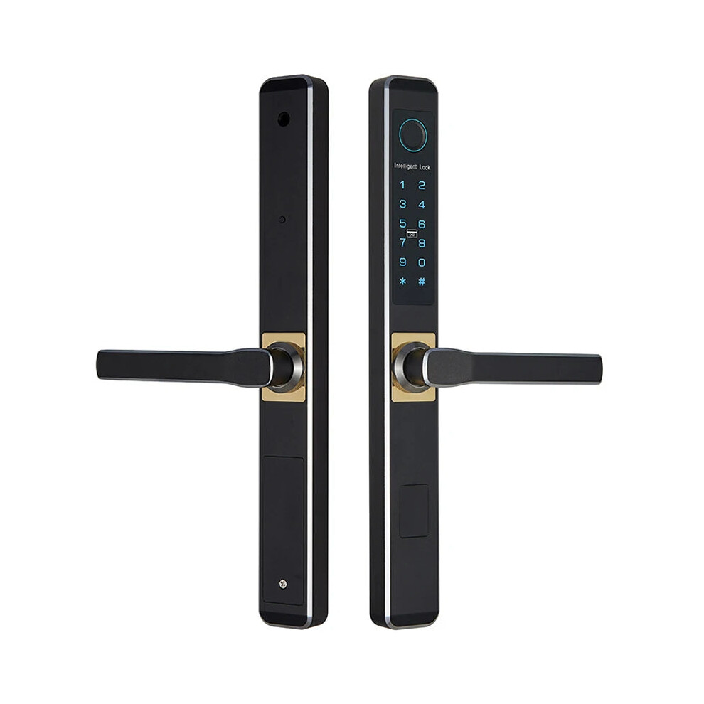 Smart Glass Door Lock With Fingerprint & Password Access - Ttlock App Enabled, Double-Sided Combination 705353758065