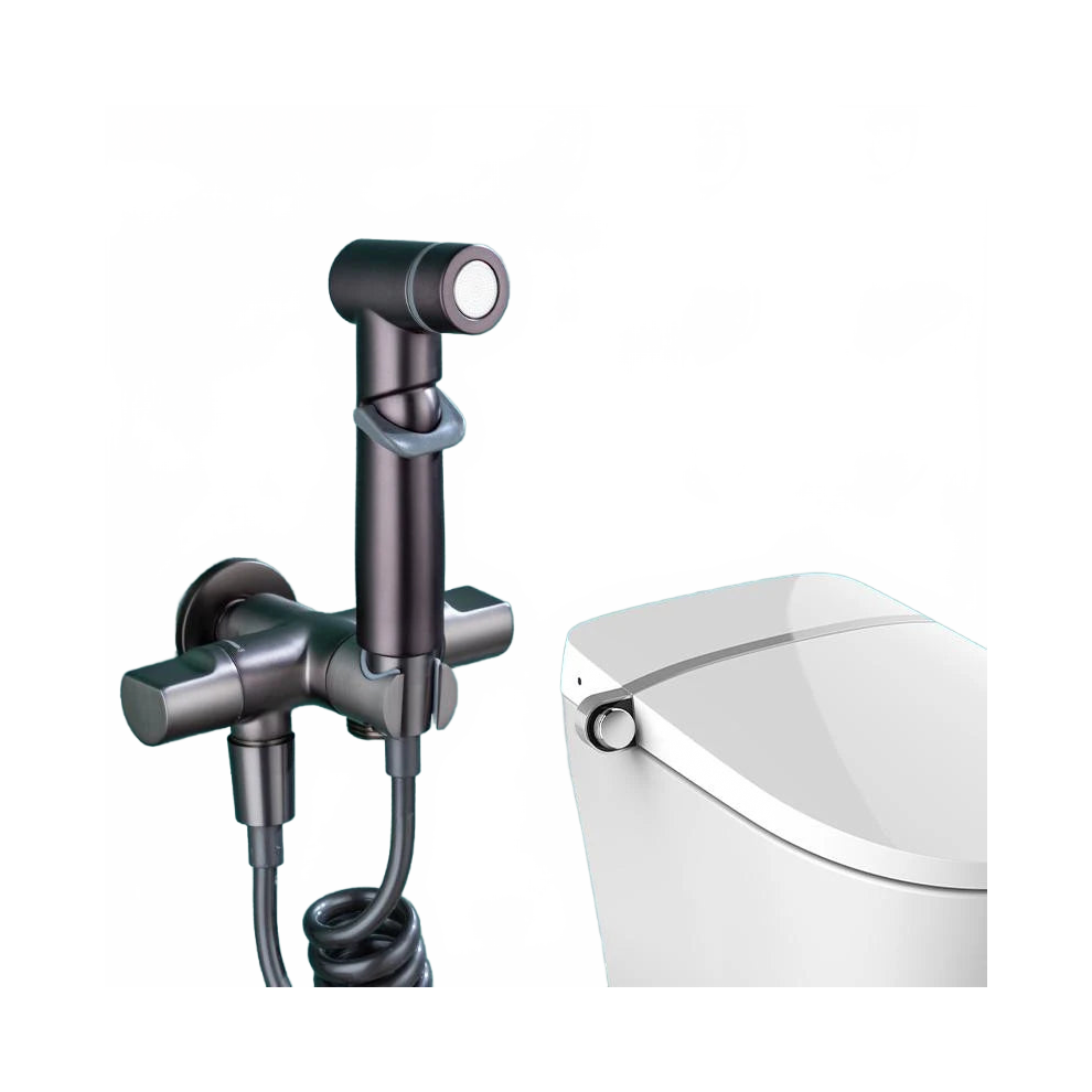 Wall-Mounted Hygienic Bidet Set: Portable Toilet Sprayer For Anal & Vaginal Cleansing 7445018544581