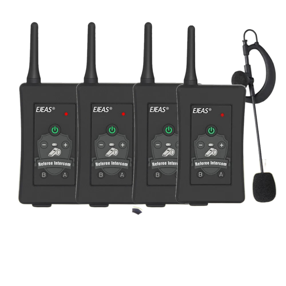 Ejeas Fbim 2024 Referee Intercom Headset - 1200M Full Duplex Bluetooth For Football, Motorcycle, And Soccer 313051418466