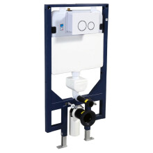 Ultra-Thin Concealed Wall-Mounted Toilet Cistern with Hidden Bracket for Efficient Flushing and Wall Drainage