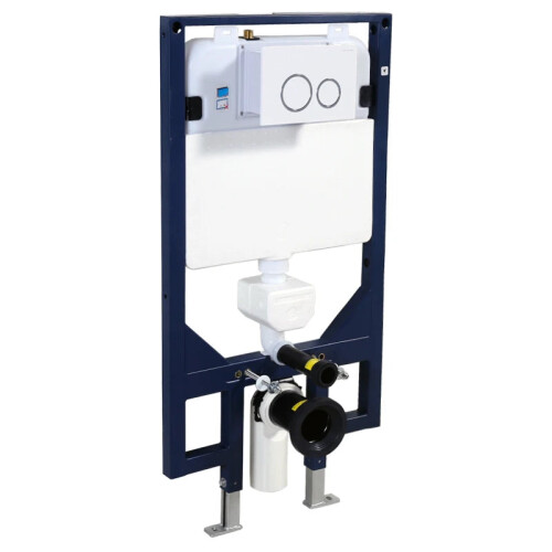 Ultra-Thin Concealed Wall-Mounted Toilet Cistern with Hidden Bracket for Efficient Flushing and Wall Drainage