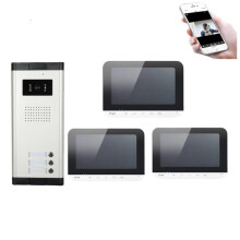 7-Inch WiFi Video Door Phone Intercom System with Wide-Angle Waterproof Camera for Apartments and Families