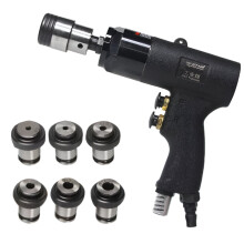 Adjustable Speed Pneumatic Tapping Machine with Straight Handle - Handheld Air Drill Tapper Tool for M3 to M12, 110-400 RPM