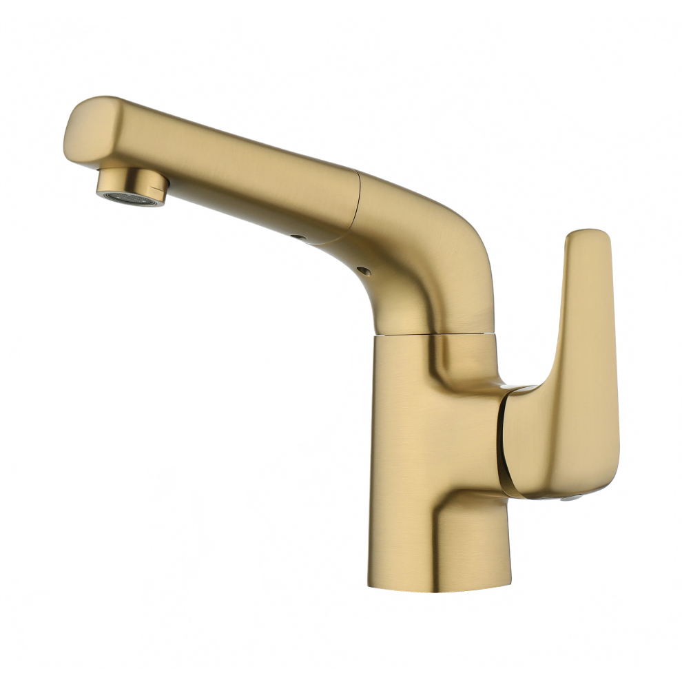 Sleek Black Single Hole Waterfall Bathroom Basin Faucet 313025763790
