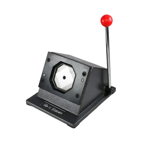 Heavy Duty 50x50mm Angular Corner Multi-Sheet Manual Punch Die Cutter for Professional Button Makers
