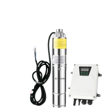 HZUSUN 1 HP Solar Screw Submersible Borewell Jet Pump - 0.75 kW BLDC Off-Grid Solar Cell Deep Well Water Transfer Pump Kit