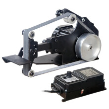 Compact 800W Brushless Belt Sander with Fixed Angle for Precision Sharpening - Includes 6 Free Abrasive Belts