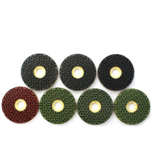 6-Inch 7-Piece Snail Lock Honeycomb Diamond Resin Polishing Pads for Granite, Marble, and Tile