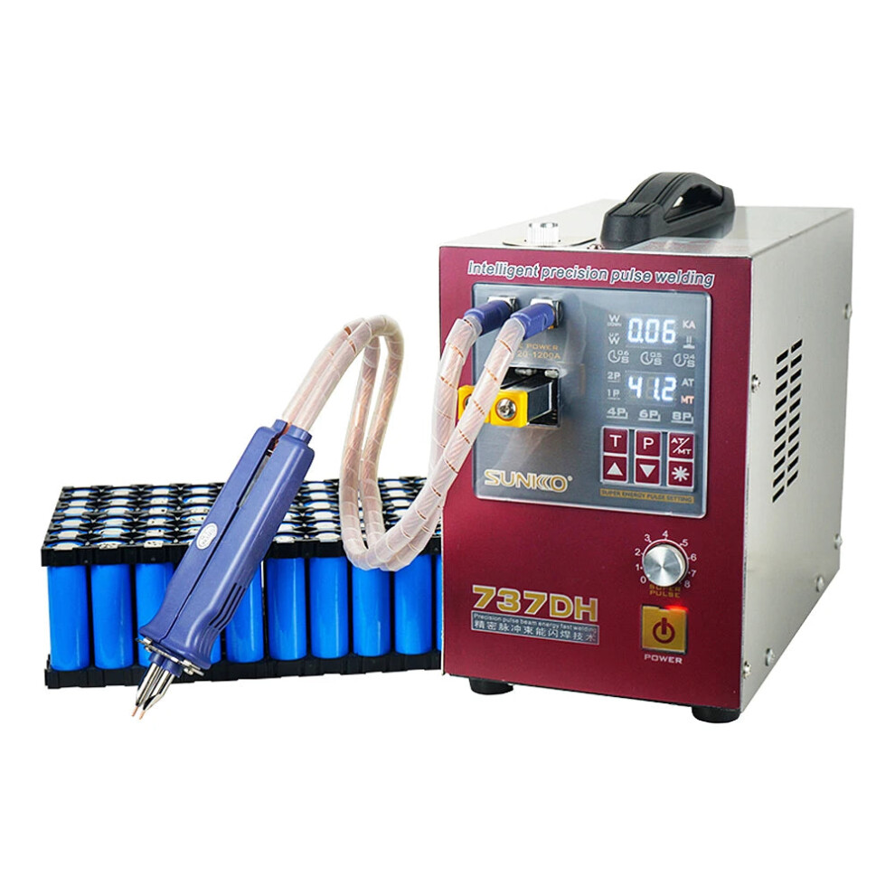 Upgraded Sunkko 737Dh Induction Delay Spot Welder - 4.3Kw High Power Automatic Pulse Welder For 18650 Batteries 7445013016007