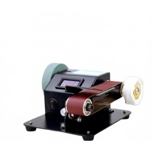 Compact Electric Belt Sander & Knife Sharpener - Adjustable Speed Mini Polishing & Grinding Machine Set (30x300mm)