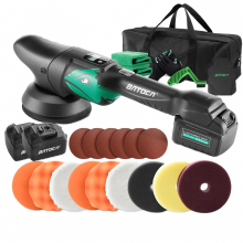Batoca S2 5-Inch Cordless Car Polisher - 8mm Orbital Dual Action Machine with 4000mAh Battery