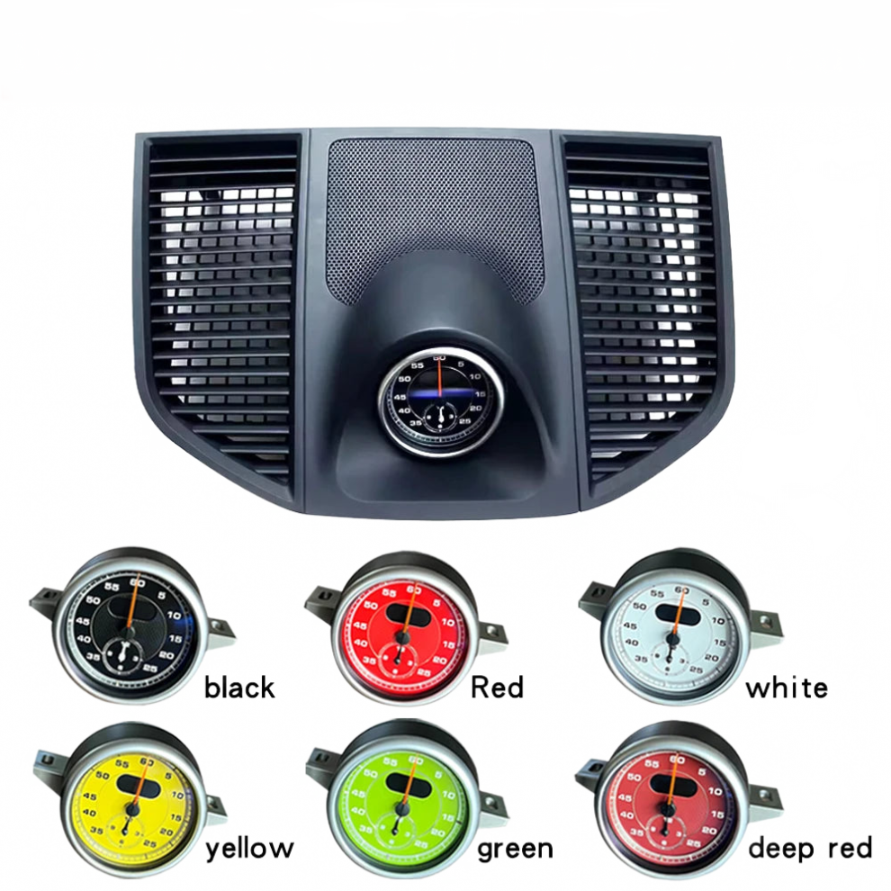 Porsche Macan 2014-2023 Chrono Instrument Cover Upgrade - Stopwatch Compass Car Interior Accessory 726084571273