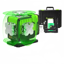 Huepar 16-Line 4D Laser Level P04CG with 360 Self-Leveling, Bluetooth Remote, and Li-Ion Battery