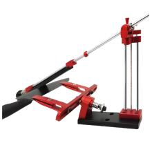 Toohr Precision Knife Sharpening Frame - Professional Fixed Angle Sharpener with Whetstone & Rail System