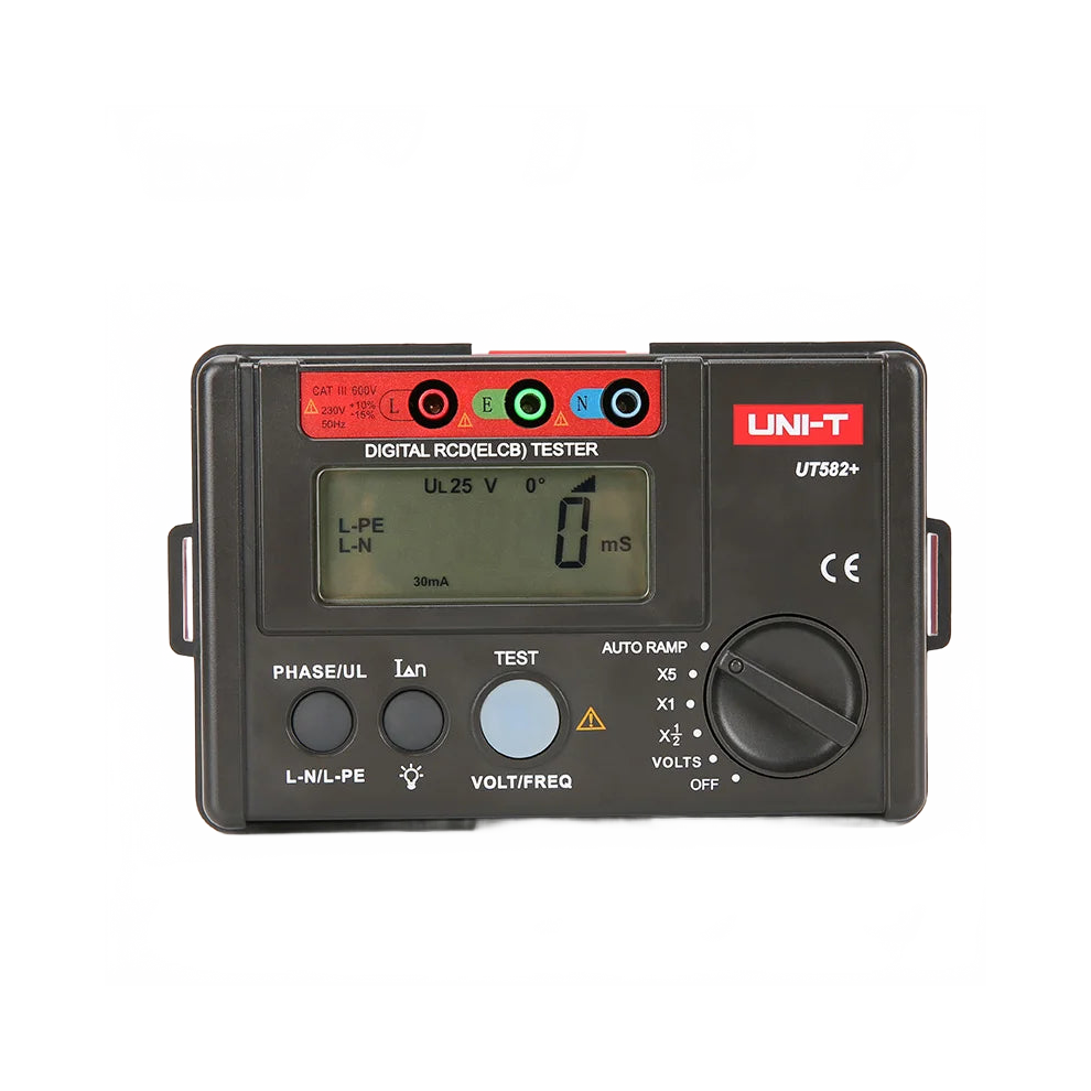 Uni-T UT582 Digital RCD/ELCB Tester with Auto Ramp & Misoperation Buzzer