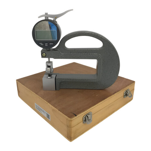 Precision Digital Continuous Thickness Gauge with Roller - Measuring Range: 0-12.7mm, Accuracy: 0.01mm, Model BC03B