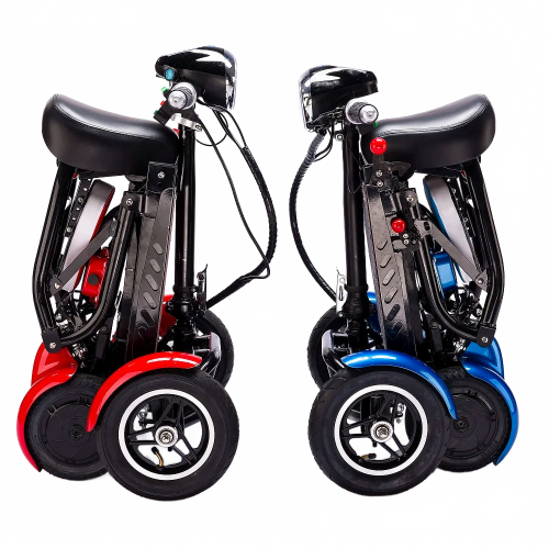 Compact Foldable 4-Wheel Electric Mobility Scooter: I for Elderly Travel
