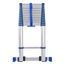 14-Step Portable Aluminium Alloy Extension Ladder - JJS511 Single-Sided Straight Ladder for Household and Engineering Use