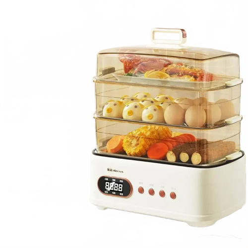 Multi-Functional Electric Steamer Hot Pot - Large Capacity, Fully Automatic Steaming & Cooking