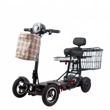 Foldable 4-Wheel Electric Scooter for Seniors with Armrest Seat, 36V 500W, 15.6Ah Battery