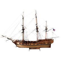 U.S. Rattlesnake 1782 Wooden Ship Model Kit - 1:50 Scale DIY Home Decor