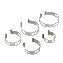 Stainless Steel Exhaust Pipe Clamps for Welding & Fabrication - Tacking Band Clamp for 2, 2.5, 3, 3.5, 4 Pipes