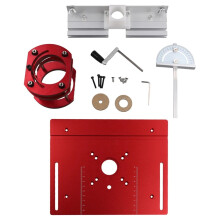 Precision Aluminum Router Lift Kit with Miter Gauge Guide & Bracket for 65mm Motors
