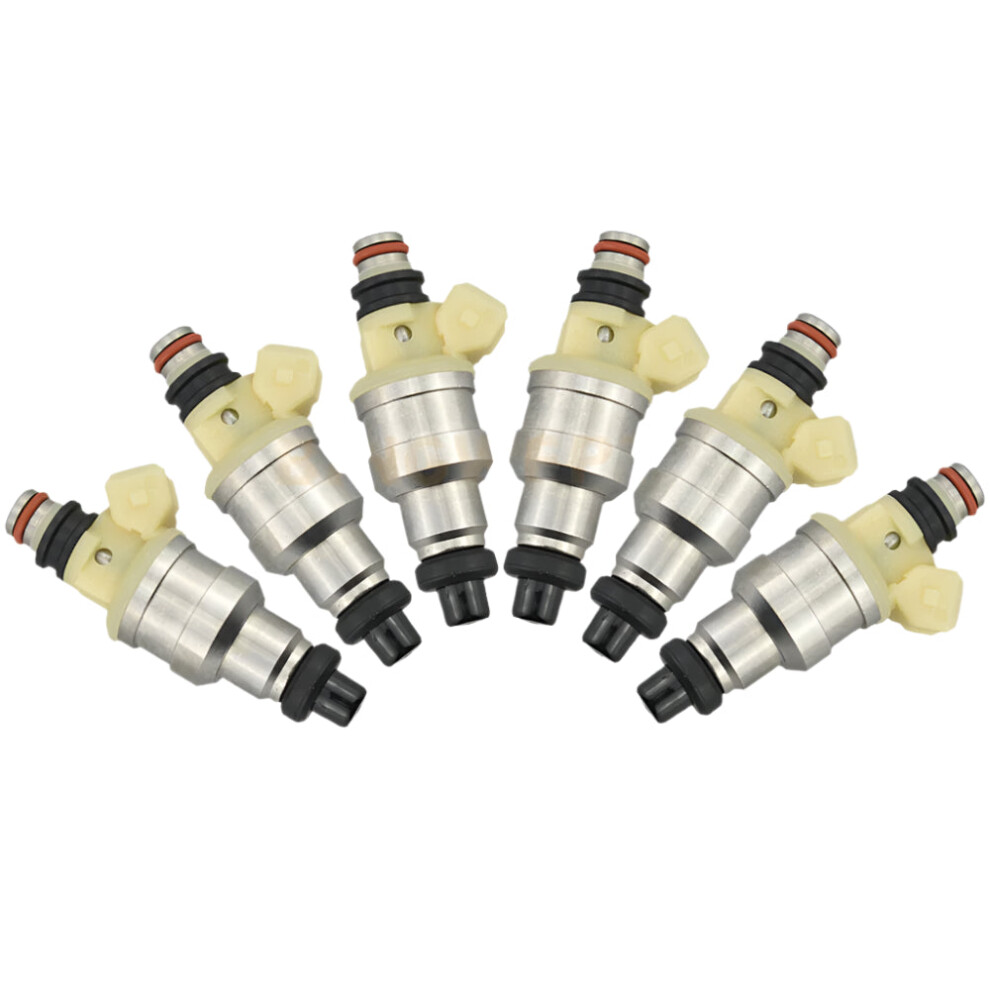 6-Piece Fuel Injector Set 35310-32560 Nozzles For Hyundai Elantra & Sonata (1988-1998) - Compatible With 1.6L, 1.8L, 3.0L Engines 7445046120146
