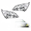 LED Headlight Assembly for Honda CR-V 2007-2011 - Clear Lens Front Bumper Replacement Accessories 1