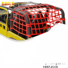 Versatile Car Trunk Roof Cover & Luggage Carrier Net for Jeep Wrangler TJ 2-Door (1997-2006) - Essential Accessory