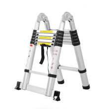 Versatile 2.8m Multi-Function Folding Extension Ladder - Convertible to Upright & Herringbone Ladder