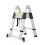 Versatile 2.8m Multi-Function Folding Extension Ladder - Convertible to Upright & Herringbone Ladder 1