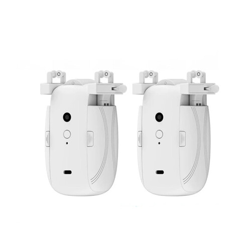 Smart Bluetooth Curtain Robot Set - Automatic T/U Rail Track Opener with Remote Control (2-Pack)